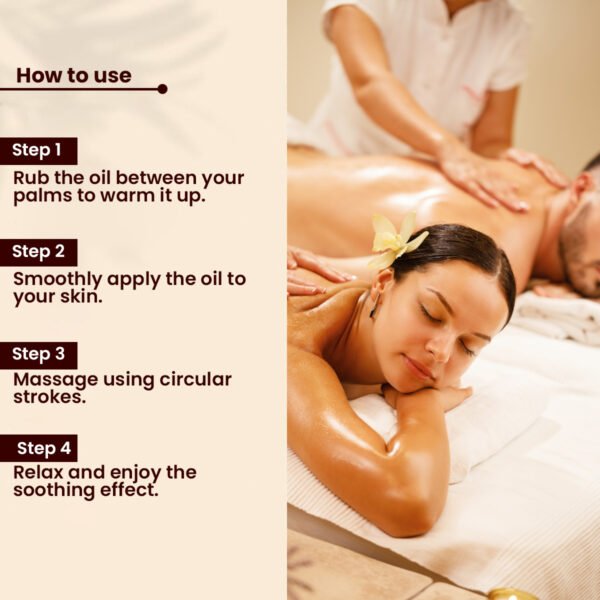 Pain Relief Massage Oil for Joint & Muscle Pain with Natural power of Ginger, Clove, Turmeric & Sesame Oils. Relaxes the body, relieves the muscles - 300ml - Image 3