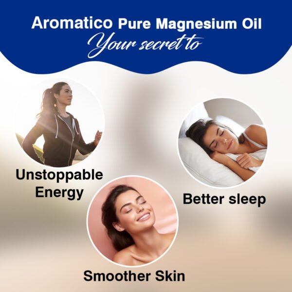 Magnesium Oil Spray Relieves Muscles & Joints, Promotes Better Sleep (200 ml (Pack of 2) - Image 3