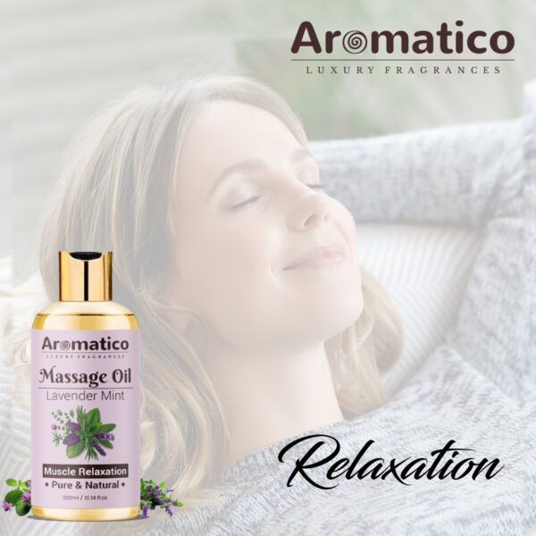 Lavender Mint Massage Oil. Seductive, Sensual Oil for Date Nights. Intimate, Romantic Massage Oil for Couples. Non-sticky Formula, 100% Natural - - 300ml Pack of 2 - Image 5