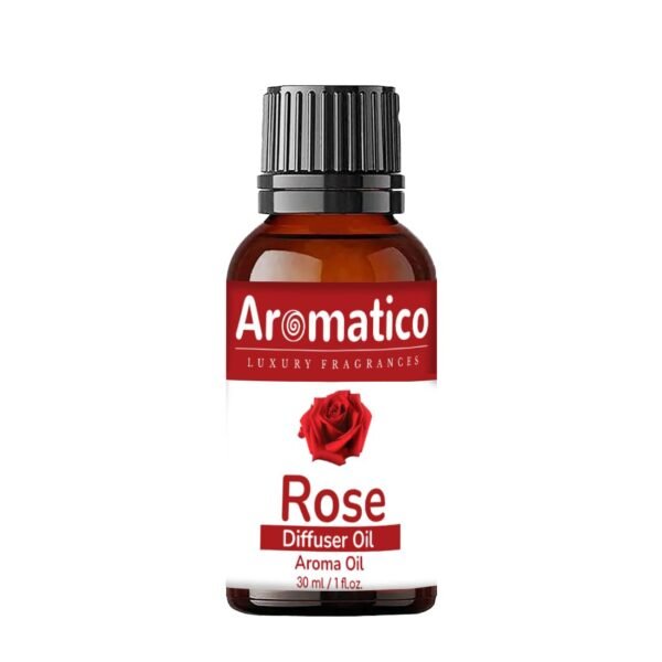 Rose Diffuser Oil for Long-Lasting - Premium Home Fragrance Oil for Aromatherapy, Meditation & Concentration - Versatile Use in Diffusers, Air Fresheners - 30ml