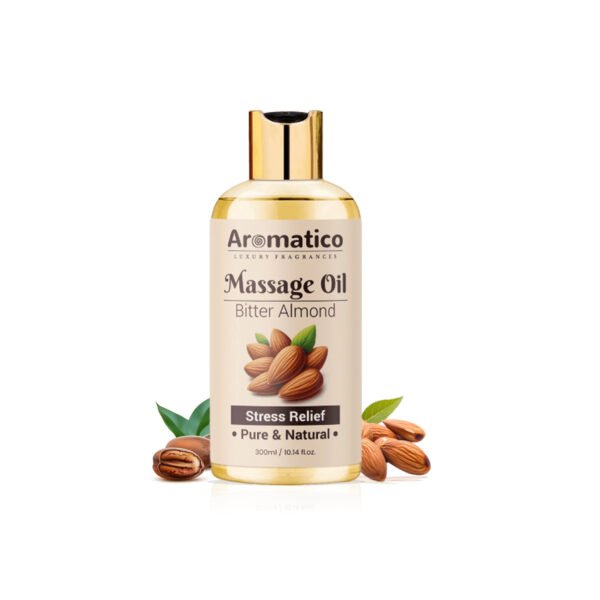 Almond Massage Oil. Hydrates & nourishes skin, soothes irritation, improves texture & promotes relaxation - 300ml. Rich in vitamins & essential fatty acids, enhances circulation.