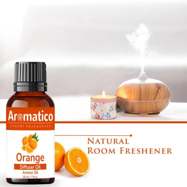 Orange Diffuser Oil for Long-Lasting Fragrance. Premium Aroma Oil for Aromatherapy, Meditation & Concentration. Versatile Use in Diffusers, Air Fresheners - 30ml - Image 6