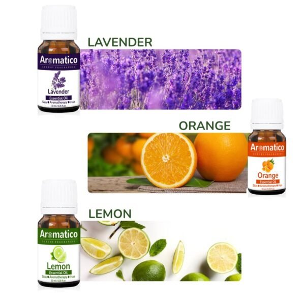 Essential Oils Pack of 10, Rosemary, Tea-Tree, Lemongrass, Lavender, Rose, Eucalyptus, Jasmine, Sandalwood, Orange & Lemon. 100% Pure & Natural. Combo pack 10mlX6 - Image 6