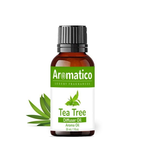 Tea Tree Diffuser Oil for Long-Lasting - Premium Home Fragrance Oil for Aromatherapy, Meditation & Concentration - Versatile Use in Diffusers, Air Fresheners | 30ml