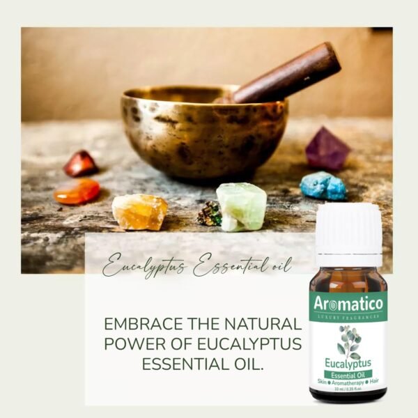 Eucalyptus Essential Oil, Therapeutic Grade, Perfect For Steam Inhalation, Massage, Mosquitoes Repellent, Aromatherapy, Relaxation, Skin Therapy, Hair Care & Diffuser - 10ml - Image 6