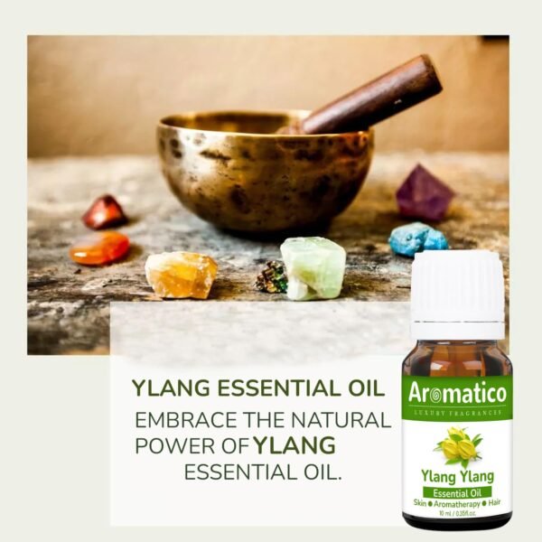 Ylang Ylang Essential Oil – Therapeutic Grade For Skin & Hair Care, Reduce Stress and Anxiety Pure, Natural & Undiluted - 10ML - Image 5