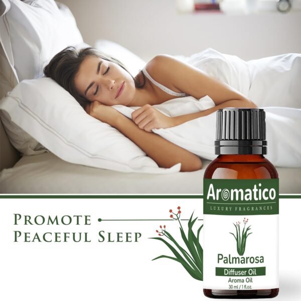 Palmarosa Diffuser Oil | Fresh and Long Lasting Fragrance for Office, Home, Spa & Restaurant | Aroma Essential Aroma Diffuser Oil | 30ML - Image 4
