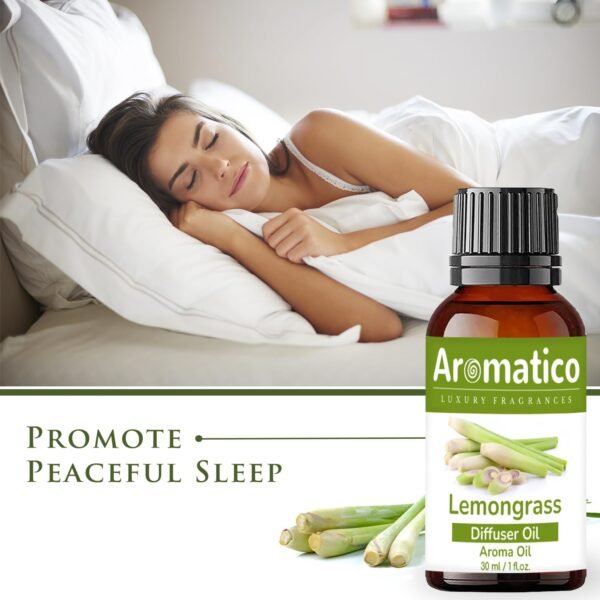 Lemongrass Diffuser Oil for Long-Lasting - Home Fragrance & Aromatherapy | Meditation | Concentration - Versatile Use in Diffusers, Air Fresheners | 30ml - Image 5
