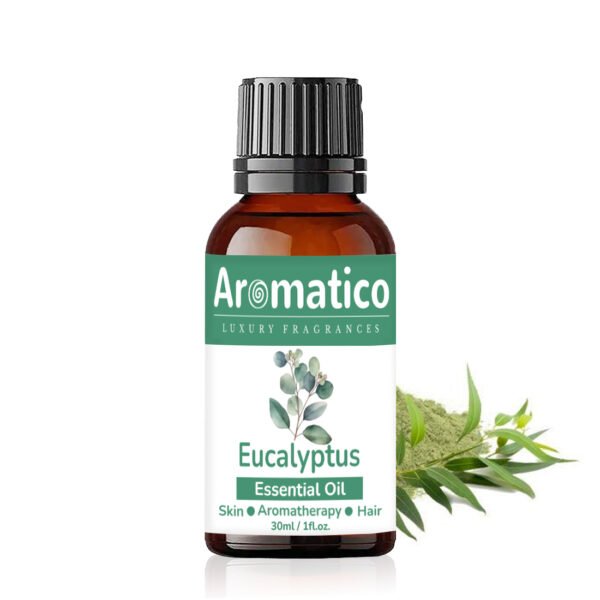 Eucalyptus Essential Oil, Therapeutic Grade, Perfect For Steam Inhalation, Massage, Mosquitoes Repellent, Aromatherapy, Relaxation, Skin Therapy, Hair Care & Diffuser - 30ml