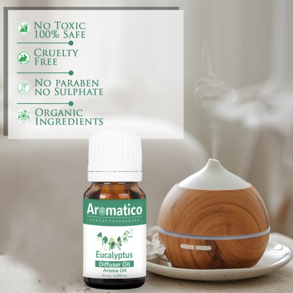 Eucalyptus Diffuser Oil For Humidifier | Aroma Oil For Home Fragrance | Electric Diffuser Oil Fragrance for Aromatherapy | 10ML - Image 3