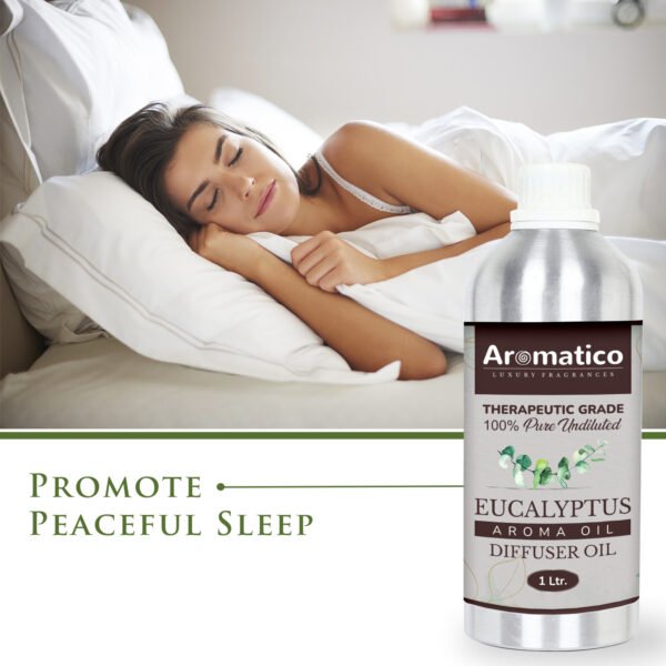 Eucalyptus Diffuser Oil with Strong, Long-Lasting Aroma. Premium Aroma Oil for Homes, Offices & Showrooms. Aromatherapy, Diffusers, Air Purifiers, Vaporizers - 1 Liter (1000 ml) - Image 4