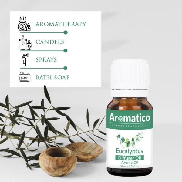Eucalyptus Diffuser Oil For Humidifier | Aroma Oil For Home Fragrance | Electric Diffuser Oil Fragrance for Aromatherapy | 10ML - Image 6