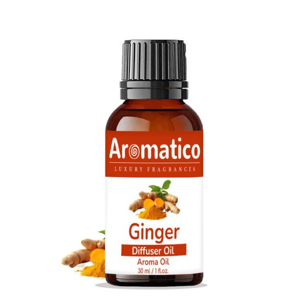 Ginger Diffuser Oil For Relax Calm Mood, Natural Homely Fragrance, Anxiety Free Sleep & Pure Aromatherapy | 30ML