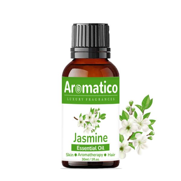 Jasmine Essential Oil for Skin, Hair Growth, Bathing, Diffuser, Home Fragrance & Soap Making. Aromatherapy Fragrance & Massage, Stress Relief | 30ML
