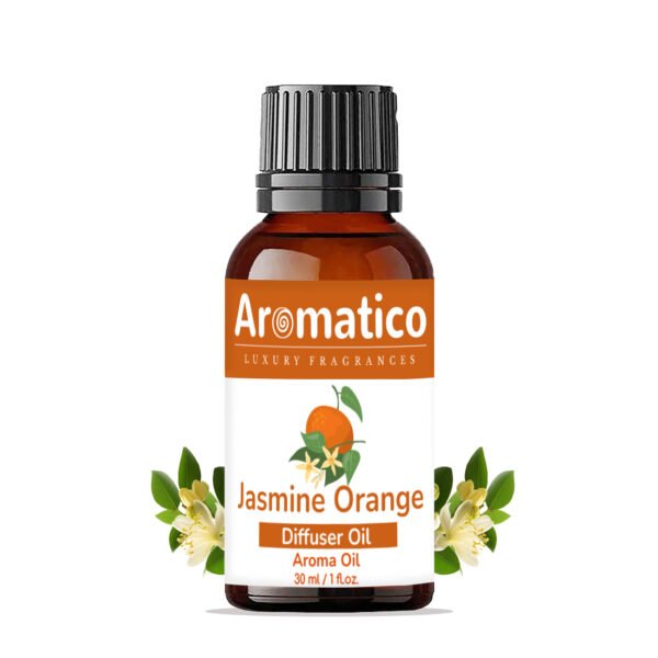 Jasmine Orange Diffuser Oil For Relax Calm Mood, Natural Homely Fragrance & Aromatherapy | Long Lasting Fragrance for Office, Home, Spa & Restaurant | 30ML