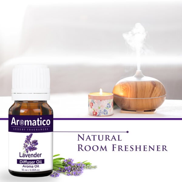 Lavender Diffuser Oil for Long-Lasting Aroma. Premium Home Fragrance Oil for Aromatherapy, Meditation & Concentration - Versatile Use in Diffusers, Air Fresheners - 10ml - Image 5