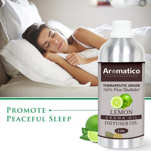 Lemon Diffuser Oil with Strong, Long-Lasting Aroma. Premium Aroma Oil for Homes, Offices & Showrooms. Aromatherapy, Diffusers, Air Purifiers, Vaporizers - 1 Liter (1000 ml) - Image 4