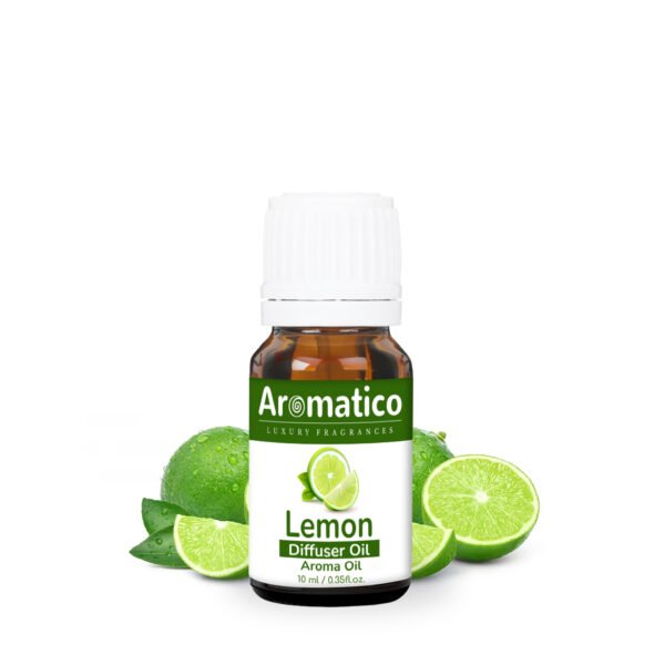 Lemon Diffuser Oil for Long-Lasting - Premium Home Fragrance Oil for Aromatherapy, Meditation & Concentration - Versatile Use in Diffusers, Air Fresheners - 10ml