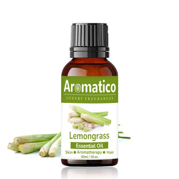 Lemon Grass Essential Oil Enhance Skin Brightness, Elevate Hair Luster | Renewing Care for Face, Scalp & Skin. Pure, Natural & Undiluted | 30ML