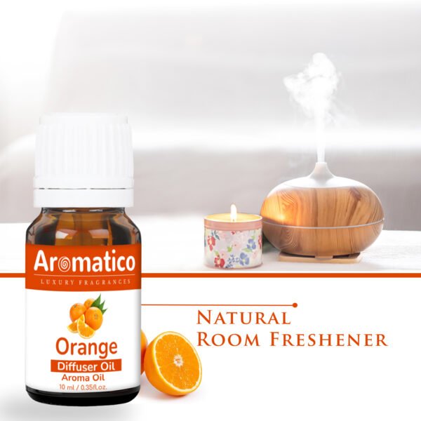 Orange Diffuser Oil for Long-Lasting - Premium Home Fragrance Oil for Aromatherapy, Meditation & Concentration - Versatile Use in Diffusers, Air Fresheners - 10ml - Image 5