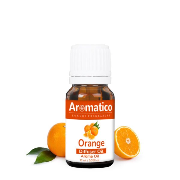 Orange Diffuser Oil for Long-Lasting - Premium Home Fragrance Oil for Aromatherapy, Meditation & Concentration - Versatile Use in Diffusers, Air Fresheners - 10ml