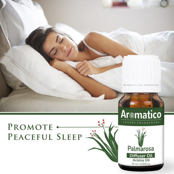 Palmarosa Diffuser Oil | Fresh and Long Lasting Fragrance for Office, Home, Spa & Restaurant | Aroma Essential Aroma Diffuser Oil | 10ML - Image 4