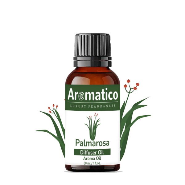 Palmarosa Diffuser Oil | Fresh and Long Lasting Fragrance for Office, Home, Spa & Restaurant | Aroma Essential Aroma Diffuser Oil | 30ML