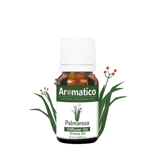 Palmarosa Diffuser Oil | Fresh and Long Lasting Fragrance for Office, Home, Spa & Restaurant | Aroma Essential Aroma Diffuser Oil | 10ML