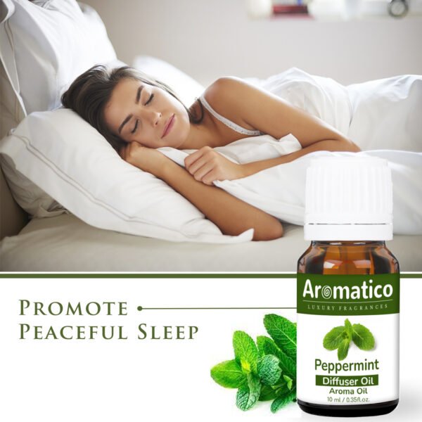 Peppermint Diffuser Oil for Long-Lasting - Premium Home Fragrance Oil for Aromatherapy, Meditation & Concentration - Versatile Use in Diffusers, Air Fresheners - 10ml - Image 4
