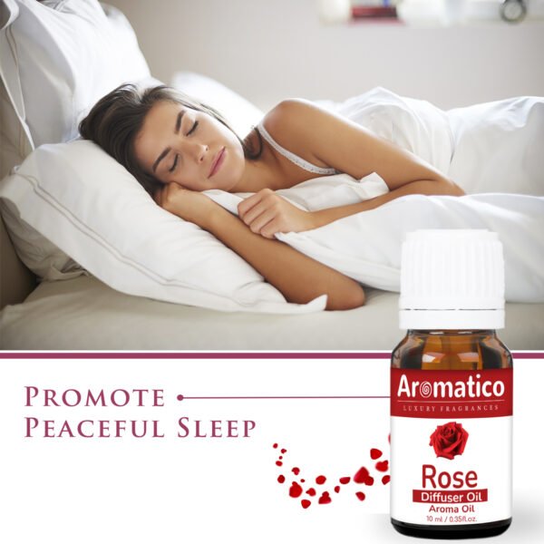 Rose Diffuser Oil for Long-Lasting - Premium Home Fragrance Oil for Aromatherapy, Meditation & Concentration - Versatile Use in Diffusers, Air Fresheners - 10ml - Image 4