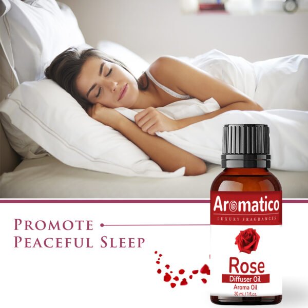 Rose Diffuser Oil for Long-Lasting - Premium Home Fragrance Oil for Aromatherapy, Meditation & Concentration - Versatile Use in Diffusers, Air Fresheners - 30ml - Image 4