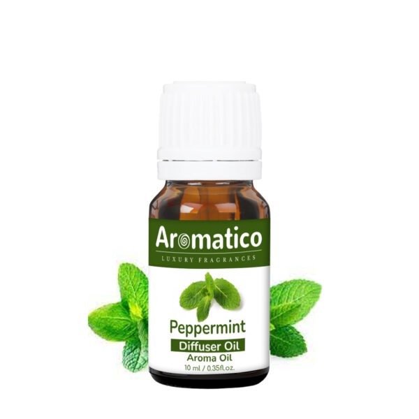 Peppermint Diffuser Oil for Long-Lasting - Premium Home Fragrance Oil for Aromatherapy, Meditation & Concentration - Versatile Use in Diffusers, Air Fresheners - 10ml