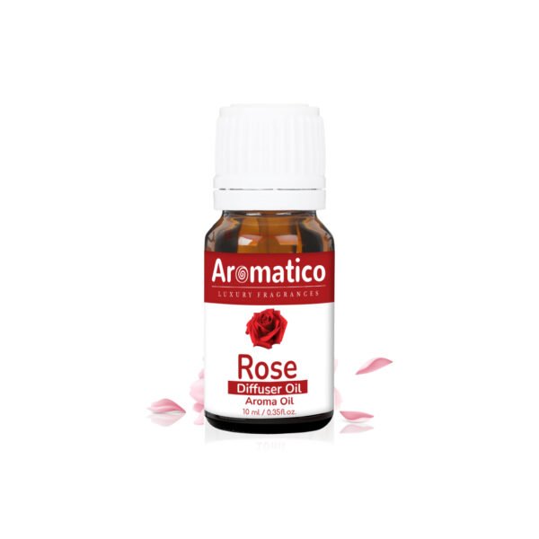 Rose Diffuser Oil for Long-Lasting - Premium Home Fragrance Oil for Aromatherapy, Meditation & Concentration - Versatile Use in Diffusers, Air Fresheners - 10ml