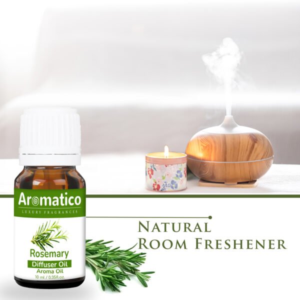 Rosemary Diffuser Oil for Home, Office | Long-Lasting Aroma Fragrance Oil | Natural Pure Therapeutic Grade | 10ML - Image 5