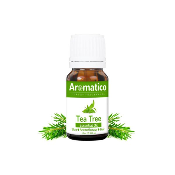 Tea Tree Essential Oil for Skin, Hair, Face, Acne Care, Dandruff | Promotes Blemish Free Skin, Improves Hair Growth 100% Pure, Natural | 10ml