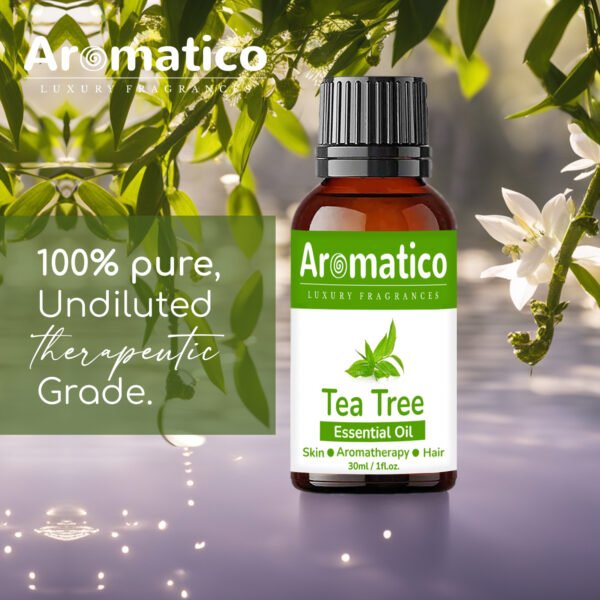 Tea Tree Essential Oil For Hair Growth, Skin & Face Care - Tea Tree Oil For Dandruff | Promotes Blemish Free Skin, Improves Hair Growth 100% Pure, Natural | 30ML - Image 5