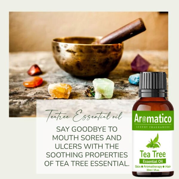 Tea Tree Essential Oil For Hair Growth, Skin & Face Care - Tea Tree Oil For Dandruff | Promotes Blemish Free Skin, Improves Hair Growth 100% Pure, Natural | 30ML - Image 7