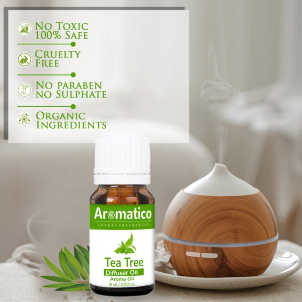 Luxury Fragrances - Tea Tree Aroma Oil for Long-Lasting - Premium Home Fragrance Oil for Aromatherapy, Meditation & Concentration - Versatile Use in Diffusers, Air Fresheners - 10ml - Image 3