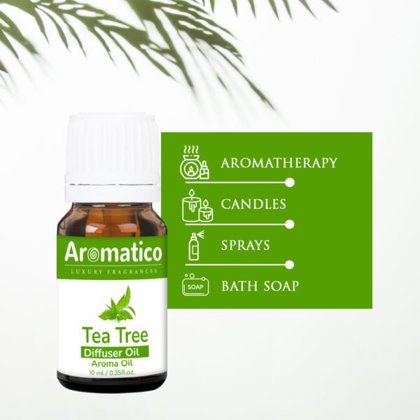 Luxury Fragrances - Tea Tree Aroma Oil for Long-Lasting - Premium Home Fragrance Oil for Aromatherapy, Meditation & Concentration - Versatile Use in Diffusers, Air Fresheners - 10ml - Image 6
