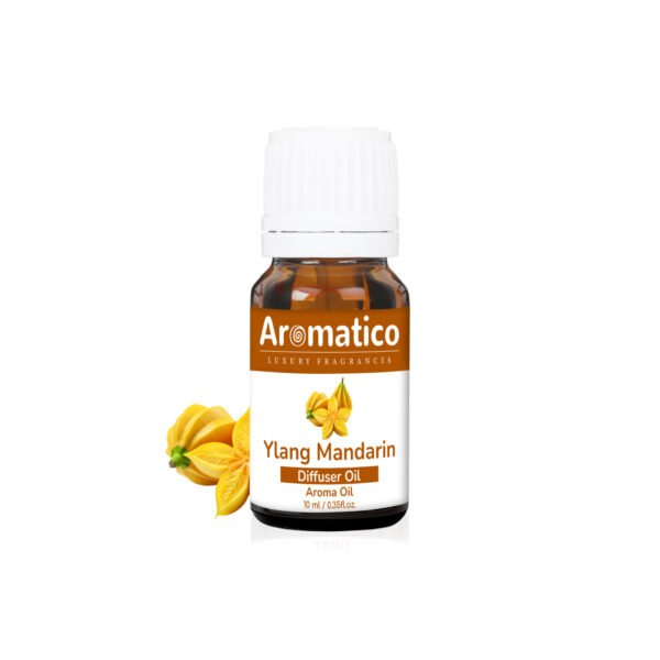 Ylang Mandarin Diffuser Oil Relaxing and Sweet Aroma | Long Lasting Scented Home Fragrance | Natural Essential diffuser Oil Fragrance Sleep & Pure Aromatherapy | 10ML