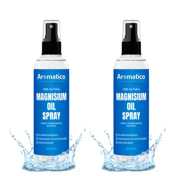 Magnesium Oil Spray Relieves Muscles & Joints, Promotes Better Sleep (200 ml (Pack of 2)
